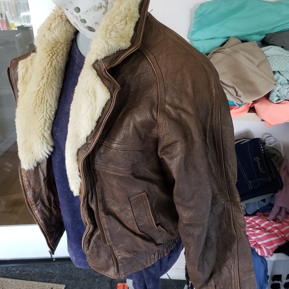 AVIATOR Bomber jacket 💯 AUTHENTIC - Picture 3 of 4